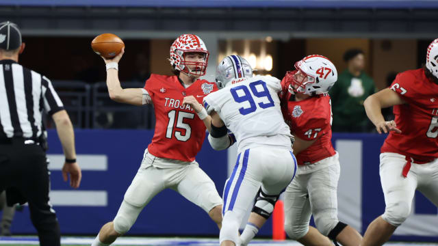 Center Grove quarterback Tyler Cherry